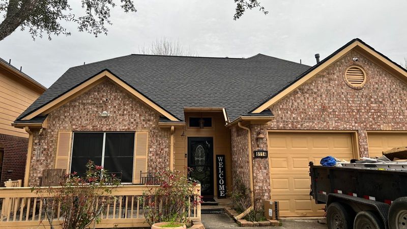 PL Roofing roof replacement on a brick home in Houston, TX