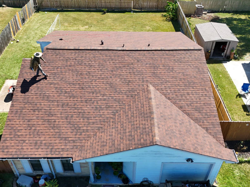 Cedar-Brown Shingle Roof Replacement — East Houston, TX