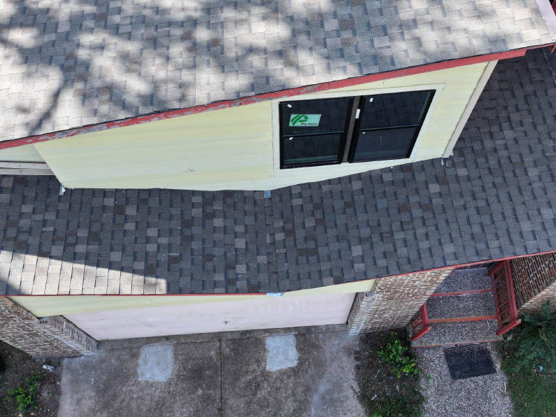 Roof Replacement with Chimney Flashing Detail — Houston, TX