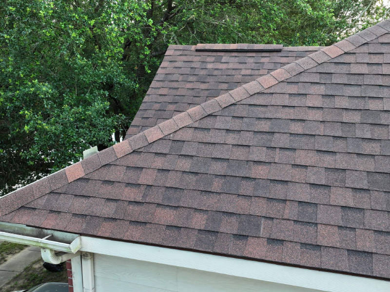 Autumn Brown Shingle Roof Replacement — Houston, TX