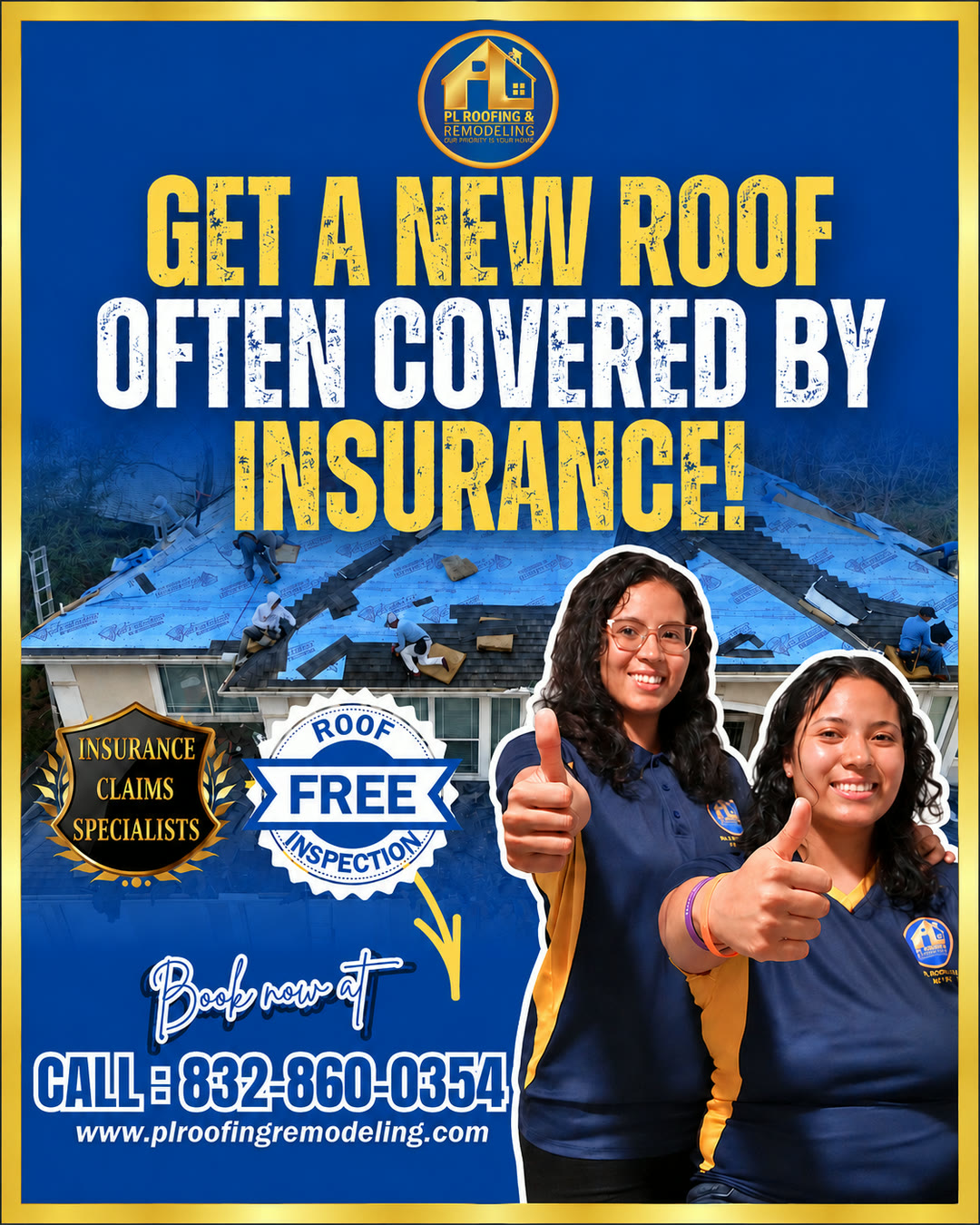 Get a new roof, often covered by insurance — PL Roofing & Remodeling